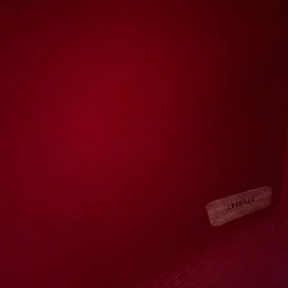 Chanel Vintage Red covered CC lambskin flap bag - Picture 10 of 11